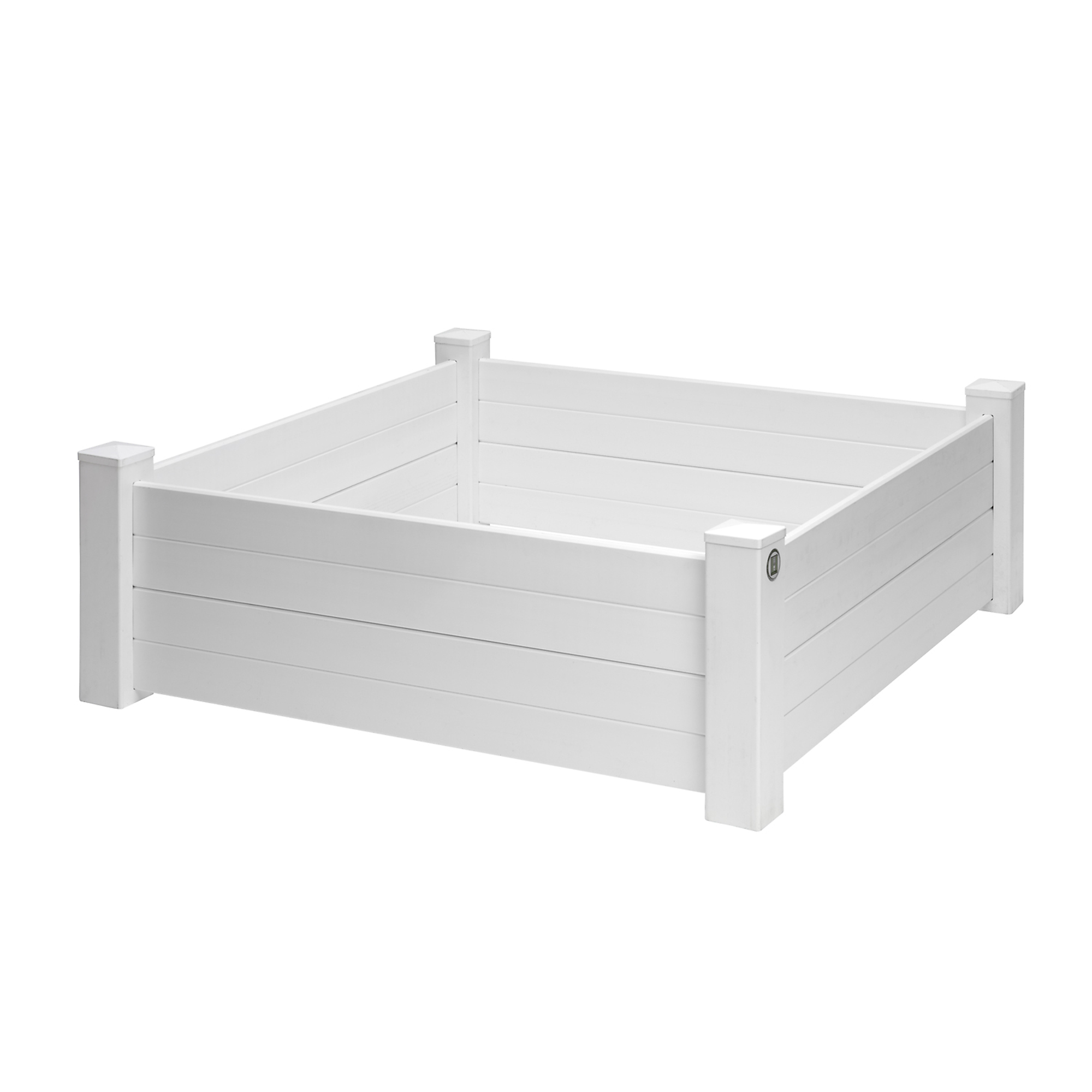 Good Ideas Garden Wizard Classic Raised Garden Bed — White, Durable Plastic, Easy Assembly, Model# GW-CLASSIC-WHI